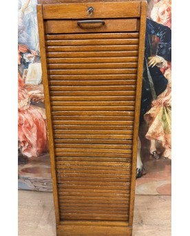 Le village de 58 brocanteurs -Classeur A Rideau En Bois Massif