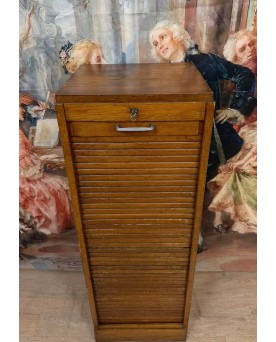 Le village de 58 brocanteurs -Classeur A Rideau En Bois Massif