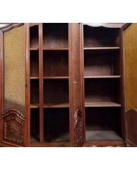 Le village de 58 brocanteurs - Bibliothèque Style Louis XV En Noyer Vers 1880-1900