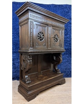 Le village de 58 brocanteurs - Cabinet Dressoir Style Renaissance En Chêne Circa 1850