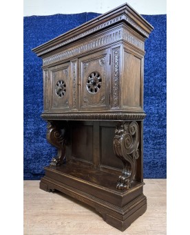 Le village de 58 brocanteurs - Cabinet Dressoir Style Renaissance En Chêne Circa 1850