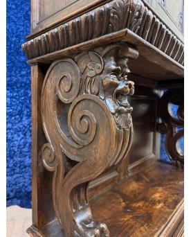 Le village de 58 brocanteurs - D'après Riesener : Secrétaire de style louis XVI en marqueterie