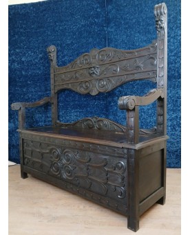 Le village de 58 brocanteurs -  Secrétaire époque Empire en noyer