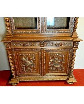 Le village de 58 brocanteurs -  Secrétaire époque Empire en noyer