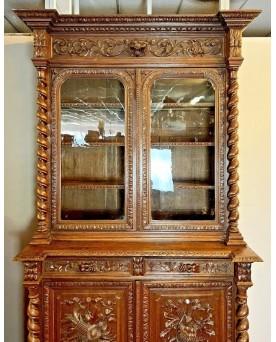 Le village de 58 brocanteurs -  Secrétaire époque Empire en noyer