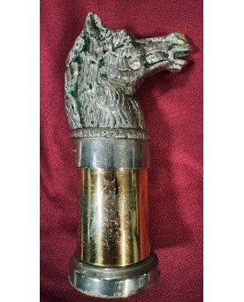 Le village de 58 brocanteurs - Gucci Italie : Poivrier A Tête De Cheval En Métal Argenté Vers 1970