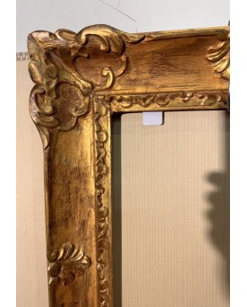 Le village de 58 brocanteurs -  Cadre doré style Louis XIV