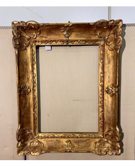 Le village de 58 brocanteurs -  Cadre doré style Louis XIV