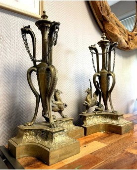 Le village de 58 brocanteurs -  Secrétaire époque Empire en noyer