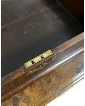 Le village de 58 brocanteurs - Angleterre XIXeme : Grand coffret en marquéterie de bois précieux vers 1880