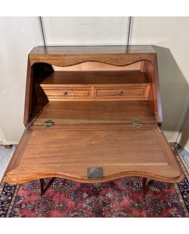 Le village de 58 brocanteurs - Bureau de pente style Louis XV en marquéterie