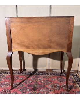 Le village de 58 brocanteurs - Bureau de pente style Louis XV en marquéterie