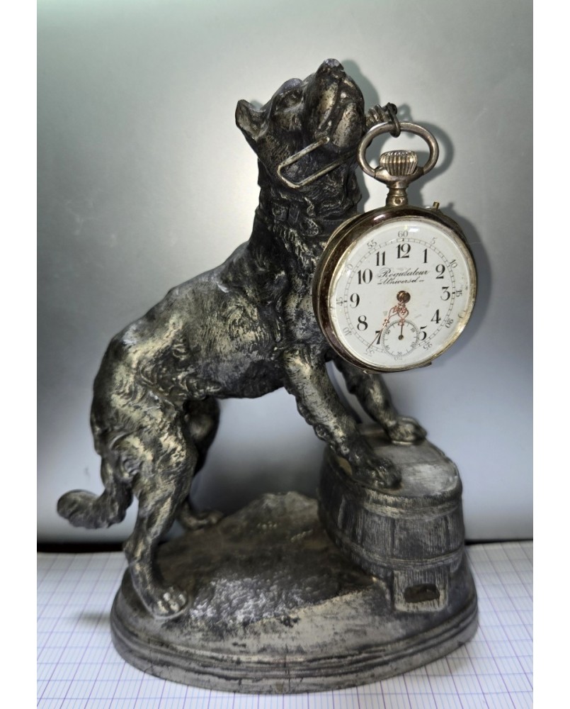 Village des brocanteurs 58 - porte montre signé Charles Valton avec sa montre