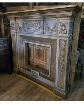 Le village de 58 brocanteurs - Buffet époque Empire en noyer
