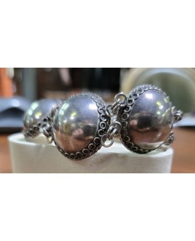 Le village de 58 brocanteurs - Bracelet style Baroque en argent