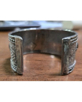 Le village de 58 brocanteurs - Bracelet bèrbére en argent et pierre