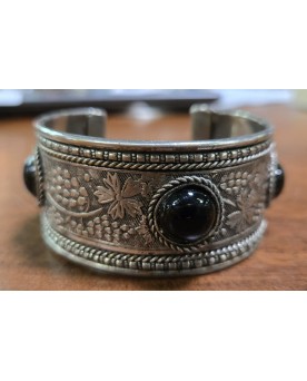Le village de 58 brocanteurs - Bracelet bèrbére en argent et pierre