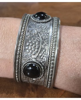 Le village de 58 brocanteurs - Bracelet bèrbére en argent et pierre