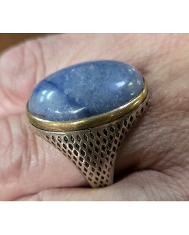 Le village de 58 brocanteurs -Bague style Baroque en argent
