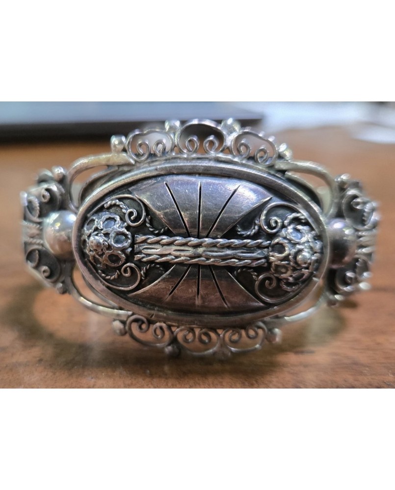 Le village de 58 brocanteurs -Bracelet bèrbére en argent