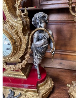 Le village de 58 brocanteurs - Buffet époque Empire en noyer