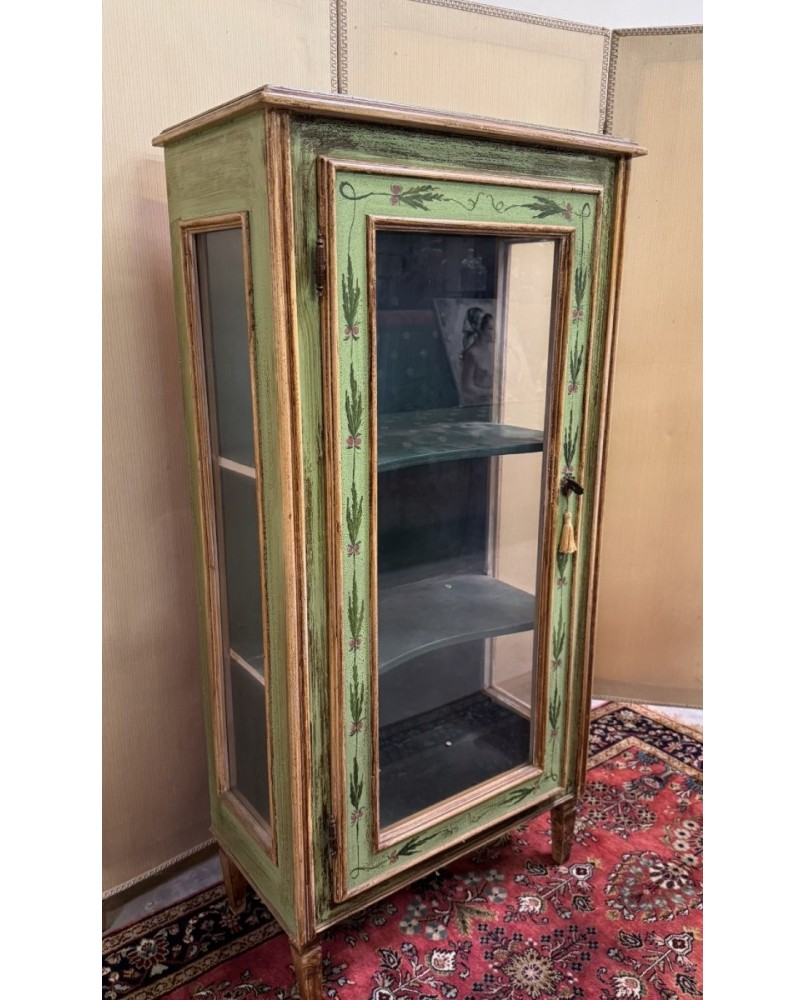 Le village de 58 brocanteurs -  Vitrine Venitienne en bois peint