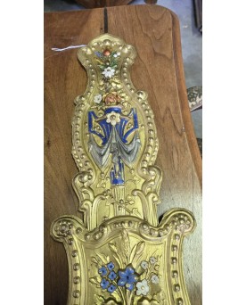 Le village de 58 brocanteurs - 2 balanciers d'horloge fleurie époque XIXeme