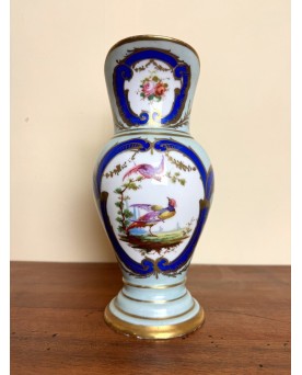 Le village de 58 brocanteurs - Saxe ? Grande Verseuse Ou Aiguière Bleue Rehaussée De Dorures époque Empire