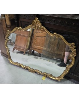 Le village de 58 brocanteurs - Miroir Vénitien doré style Louis XV