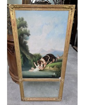 Le village de 58 brocanteurs - Grand miroir trumeau époque napoléon III