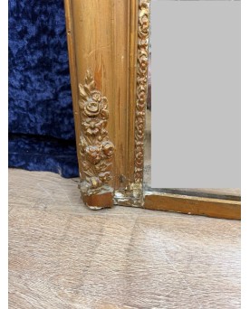 Le village de 58 brocanteurs - Miroir époque Empire En Bois Et Stuc Doré Circa 1810-1820