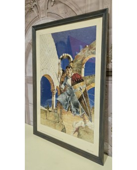 Le village de 58 brocanteurs - Affiche Hermann - Les Tours de Bois-Maury / tirage limité