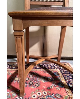 Le village de 58 brocanteurs - Série de 6 chaises époque Art Nouveau école de Nancy attribuées a Gauthier Poinsignon